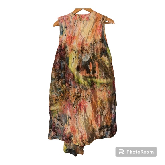 Bryn Walker Giverny Monet Taffeta Zen Vest S - Picture 2 of 7